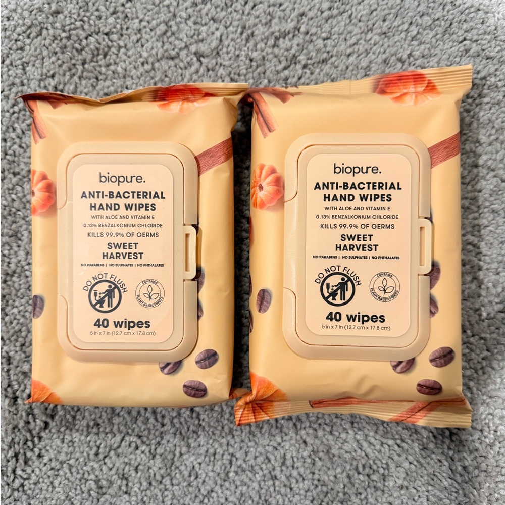 Biopure Anti-Bacterial Hand Wipes Limited Edition Sweet Harvest